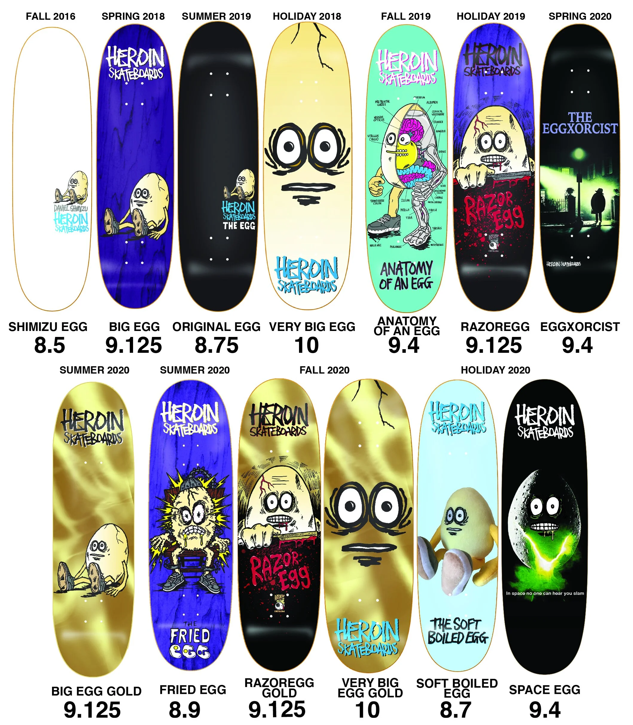Egg History — Heroin Skateboards